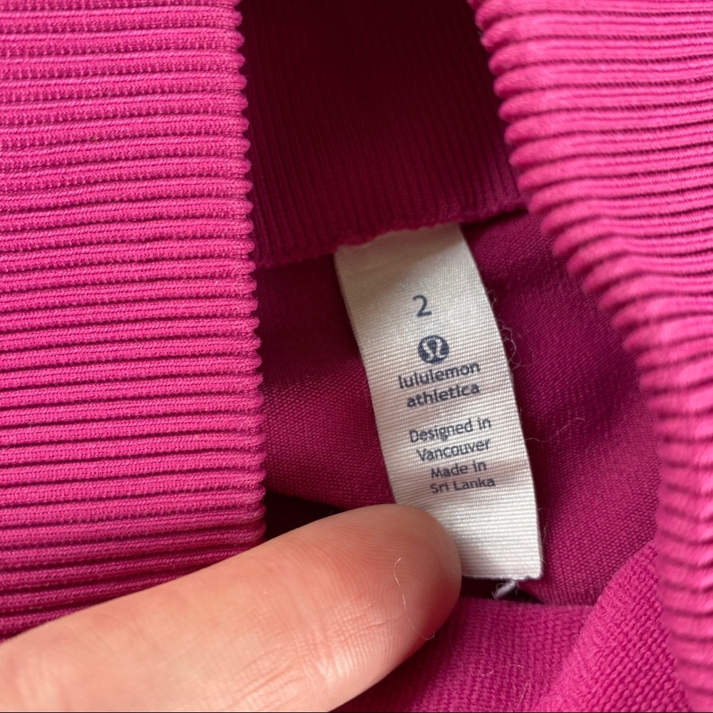 Lululemon Zone In Tight Raspberry 2 Xs - image 5